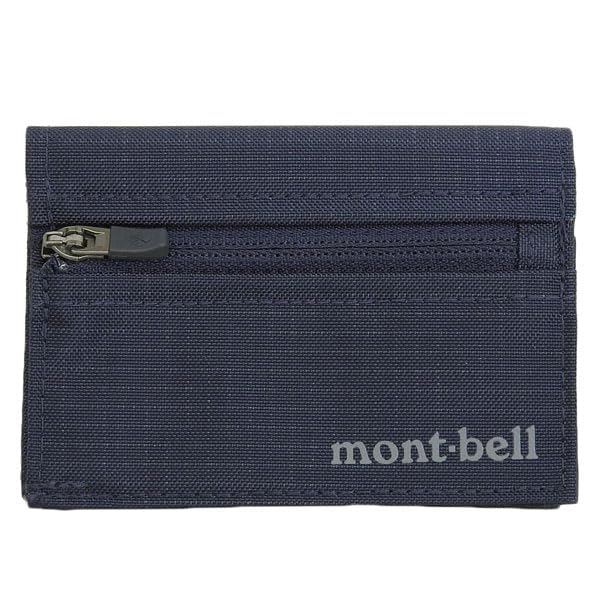 Montbell and Mini Compact Nylon Trail Wallet 1133248 Men's Women's Tri-fold Wallet, (Navy (DKNV)/Navy)