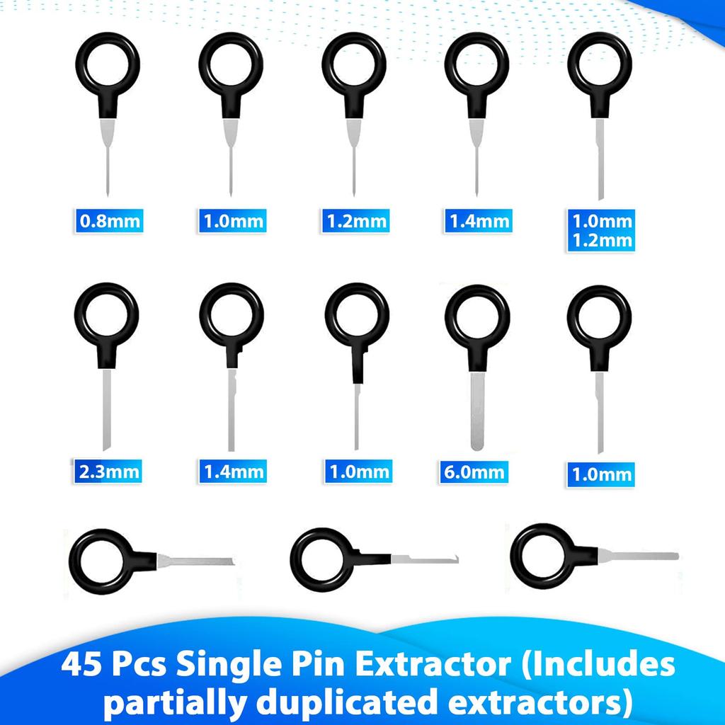 139Pcs Universal Car Terminal Removal Repair Tool Wire Plug Connector Extractor Puller For Car Terminals Disassembly Hand Tools
