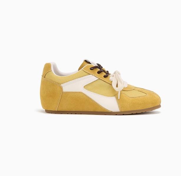 Cowhide version Su Yinyin, the same 5cm inner height increase, color matching, versatile casual sports shoes, German training shoes, women's Forrest G