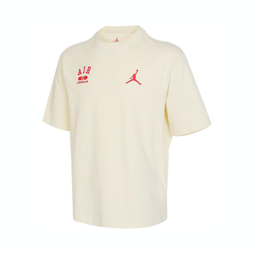 Jordan Soft And Comfortable Logo Short Sleeve T-Shirt Men Tops Coconut-Milk HQ1575-113