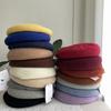 100% Australian Wool Plain Beret Cap French Minimalist British Pumpkin Hat Warm Winter Wool Painter Cap