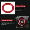 LECART Push Start Button Cover Ring Fit for Jeep Cherokee/Grand Cherokee 2014-2024 Car Accessories Interior Red Decoration Stickers Metal Decal Trim