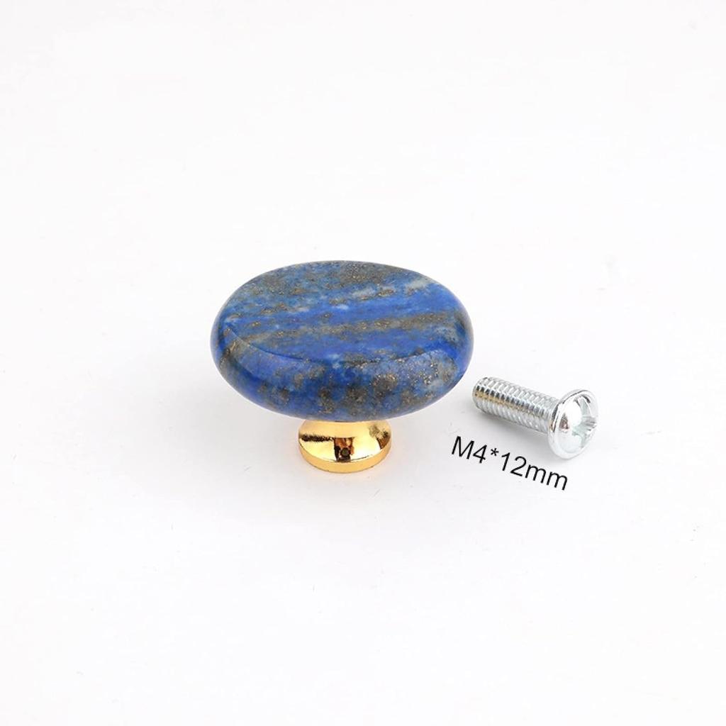 Cabinet Knobs Single Hole Nature Stone Drawer Handles Knobs Cupboard Drawer Pull Kitchen Cabinet Knob 4Pcs 9