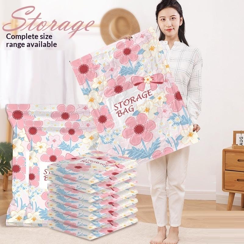 Vacuum Storage Bag Space Saver Bags Compression For Comforters And Blankets, Sealer Clothes Travel Packing Organizer