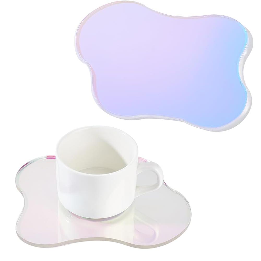Acrylic Cloud Coasters Heat Insulation Pad Dining Table Mat Coaster Kitchen Accessories Coasters Table Mat Desktop Display Props