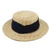 Foreign Trade French Retro Japanese Straw Flat Top Top Top Hat Men And Women Summer Panama Wide Brim Straw Hat Shading Holiday Beach