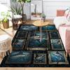 Black Marlin Collection Pattern Rug Floor Mat for Living Room or Bedroom Soft and Comfortable Carpet a Gift for Birthday and Holiday.
