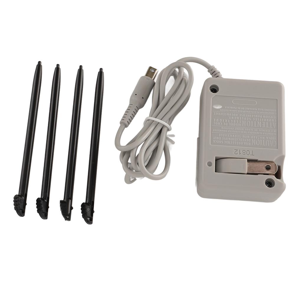 Charger Kit Enhance Gaming Experience Replacement Touch Control Pen Set AC Power Adapter for 3DS XL