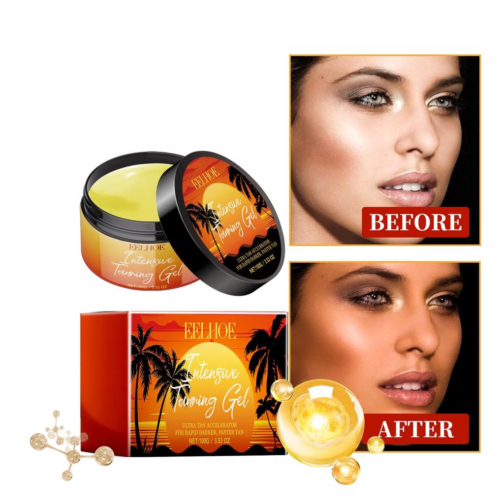 EELHOE Tanning Treatment Gel Summer Beach Seaside Quick Tan Bronze Natural Refreshing Moisturizing