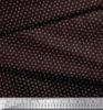 Soimoi Brown Japan Crepe Satin Fabric Brush Stroke Abstract Print Fabric by the Metre 42 Inch