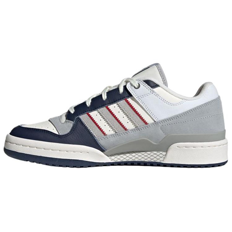 Adidas Originals Forum Cl Comfortable Casual Low-Top Skate Shoes Men Sneakers White Gray Blue JP9967