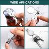 Xiaomi Nail Clipper Three-in-One Multi-Functional Bottle Opener, Keychain with Blank Transfer Sheet, Keychain with File Piece