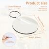 150Pcs Sublimation Keychain Blanks Bulks DIY Rectangle/Round Double Sided Heat Transfer Keychain Blanks with Rings and Clips