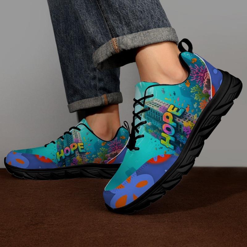 YRZL Men Non Slip Athletic Shoes Running Sneakers Lightweight Breathable Comfortable Gym Training Walking Sports Casual Shoes