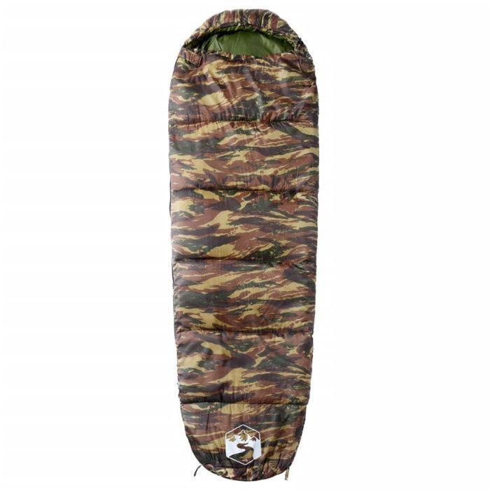 VidaXL Sacco a Pelo Mummia da Campeggio per Adulti 3 Stagioni, sacco a pelo da campeggio, sacco a pelo per adulti, sacco a 94489