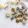 Vintage Metal Buttons For Clothing Designers Diy Crafts Supplies Jacket Embellishment Garments Glitter Sewing Accessories 10pcs