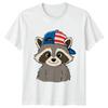 Patriotic Raccoon Unisex T Shirt 4th Of July Gift