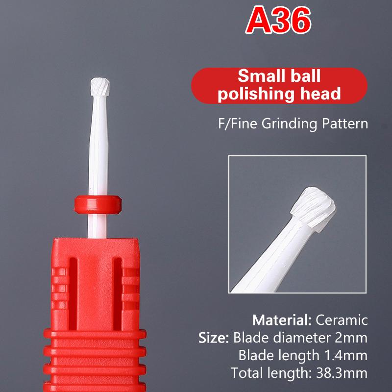 Ceramic Milling Cutter Nail Drill Bit Electric Manicure Pedicure Mill Bits Machine Files Nail Art Tools Equipment