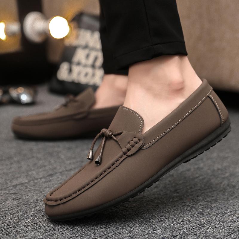 MAEDEF Men's Loafers Casual Flats Business Shoes Men Breathable Lightweight Slip on Boat Shoes Male Comfortable Men Formal Shoes