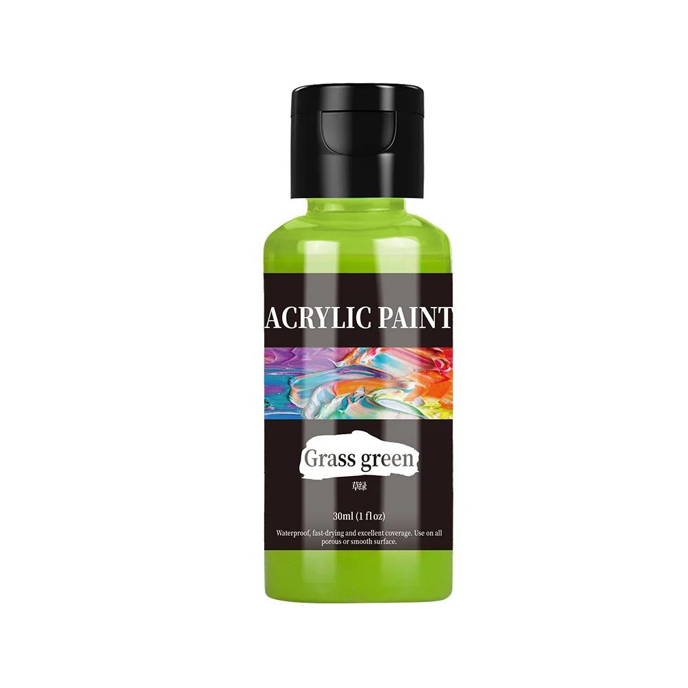 30ml 24 Colour Acrylic Paint Colors Bottled Acrylic Paint Set Paint For Fabric Clothing Painting Rich For Leather DIY Pigment