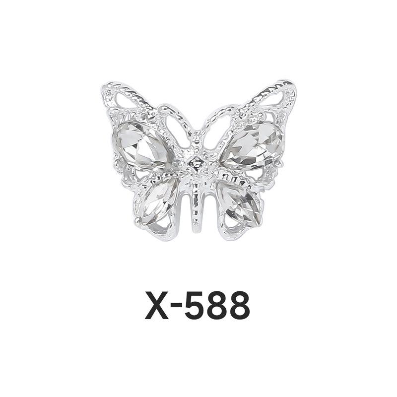 Luxury Zirconia Alloy Nail Art Hairpin & Phone Case Decor