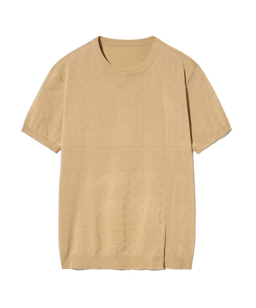 IRONYPORNO WHITELINE 86-Iroj046 Bottega Round Short Sleeve Knit 4 Colors
