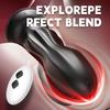 Prostate Massager Wireless Remote-Controlled Vaginal Stimulator Suction Cup Dildo with Rotating Function Unisex Adult Toy