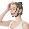 Pull Up Mask V Line Shaping Face Mask Slimming Strap Anti-Wrinkle Face Tightening Belt Adjustable Size Brown