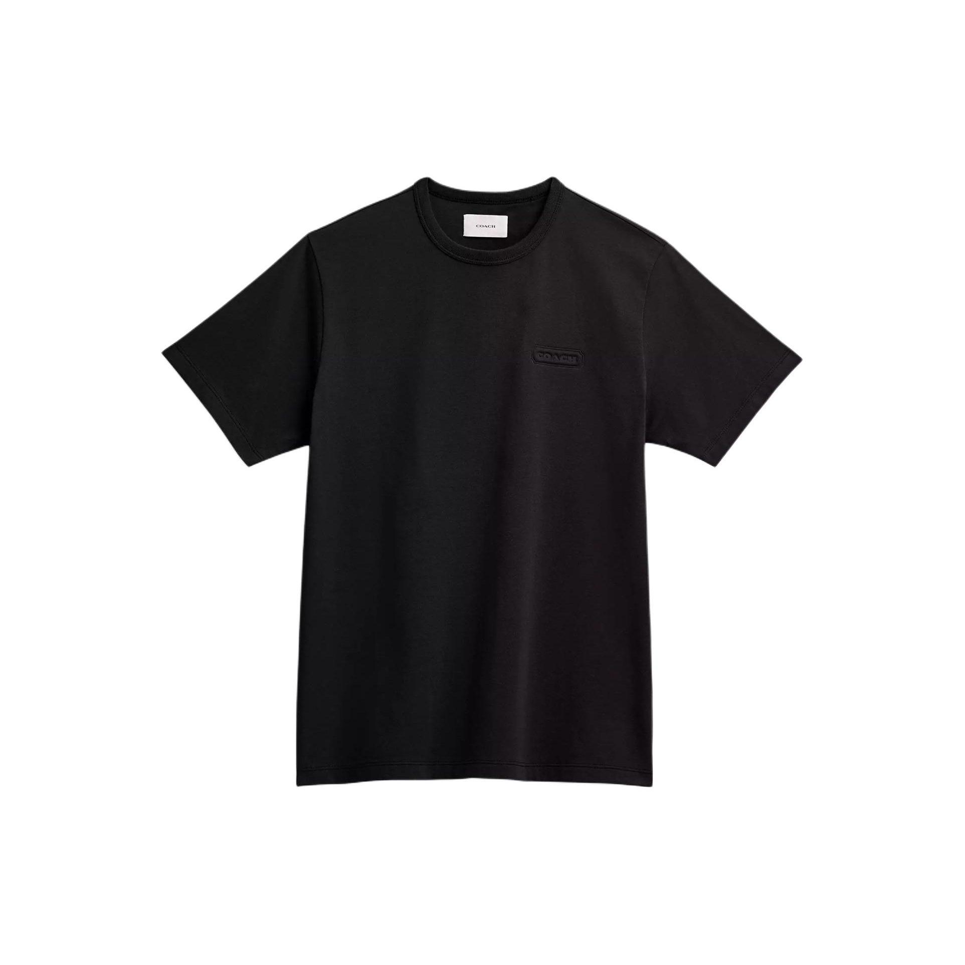 COACH T Shirts Unisex Black Crew