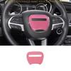 For Dodge Challenger 2015-2023 Light Pink Steering Wheel Horn Ring Cover Trim