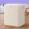 Clothes Storage Bag With Cotton Linen Material For Bedroom Organization And Seasonal Moving