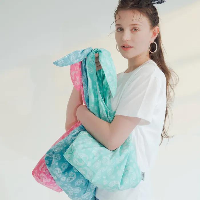 Paisley Print Tie Eco Bag_Pastel 3 Color
