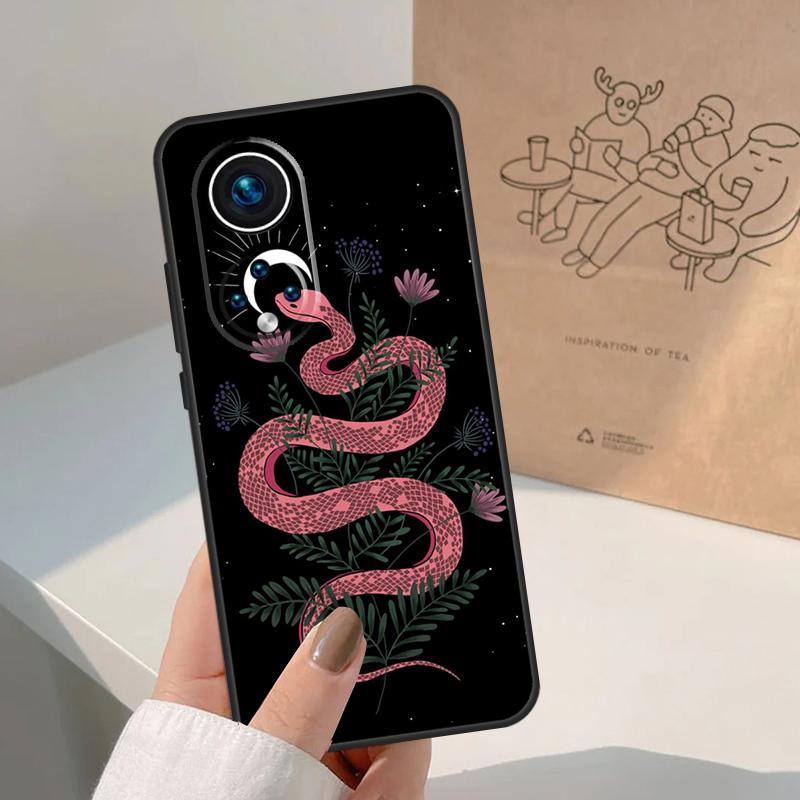 The Snake and Fern Case For Honor Magic 7 Lite 5 6 8 Pro Cover For Honor 400 200 90 70 50 X8a X8b X9a X9b X9c