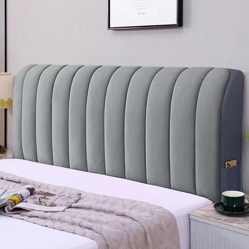 Modern Household Bedside Cover For Bedroom Thickened Four Season Universal Solid Color High-end Bedside Dust Cover For Hotel