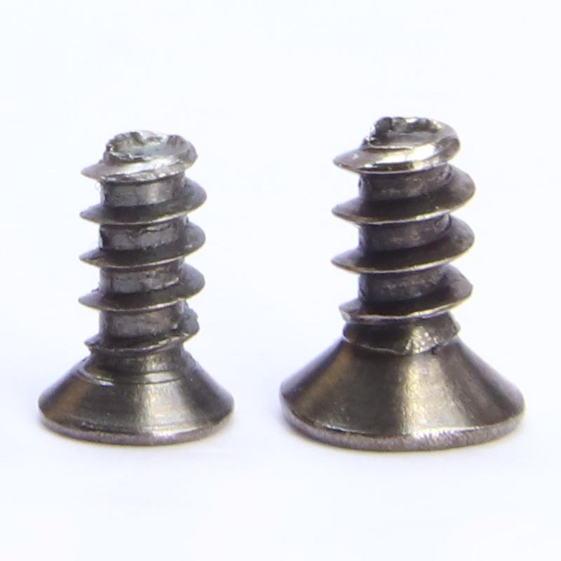 Black Nickel Plated Carbon Steel Self-Drilling Flat Head Screws (M2/M3/M4/M5)