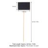 20PCS Wood Plant Label Long Round Rod Reusable Chalkboard Plant Labels Portable Rectangular Chalkboard Mini Chalkboard Signs