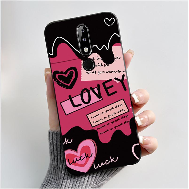 Casing For Nokia 5.1 Plus 6.1 Plus X5 X6 Luxury Dragon Cute Cool Boys Girls Soft silicon Phone Case Back Cover Black Matte Shell