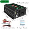 4000W Car Van Power Inverter Modified DC 12V To AC 110V/220V Charger Converter 2 USB with LED Display