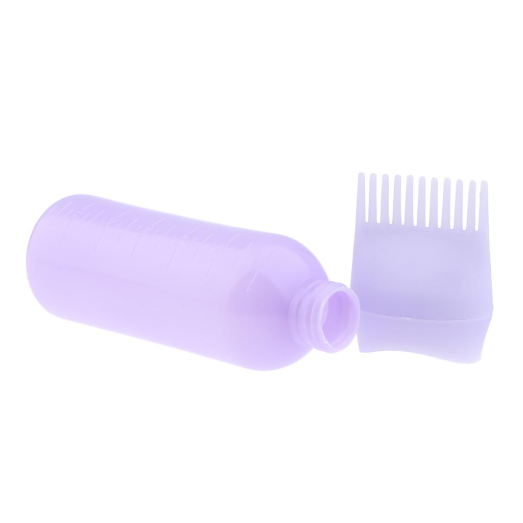 Salon Hair Color Bottle Applicator with Dispenser Comb Easy Dyeing Brush for All Hair Types and Professional Use
