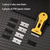 Deli Tools DL365105 Mini Scraper: Glue, Paint & Sticker Remover for Glass & Walls