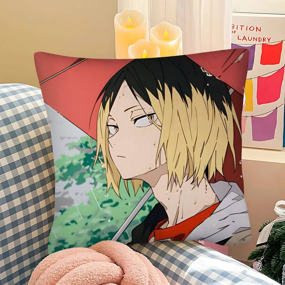 

Аниме Волейбол Кодзуме Кенма Наволочка Модная Квадратная Наволочка Спальня Диван Комната Инс Декор Досуг Наволочка 16x16Inch