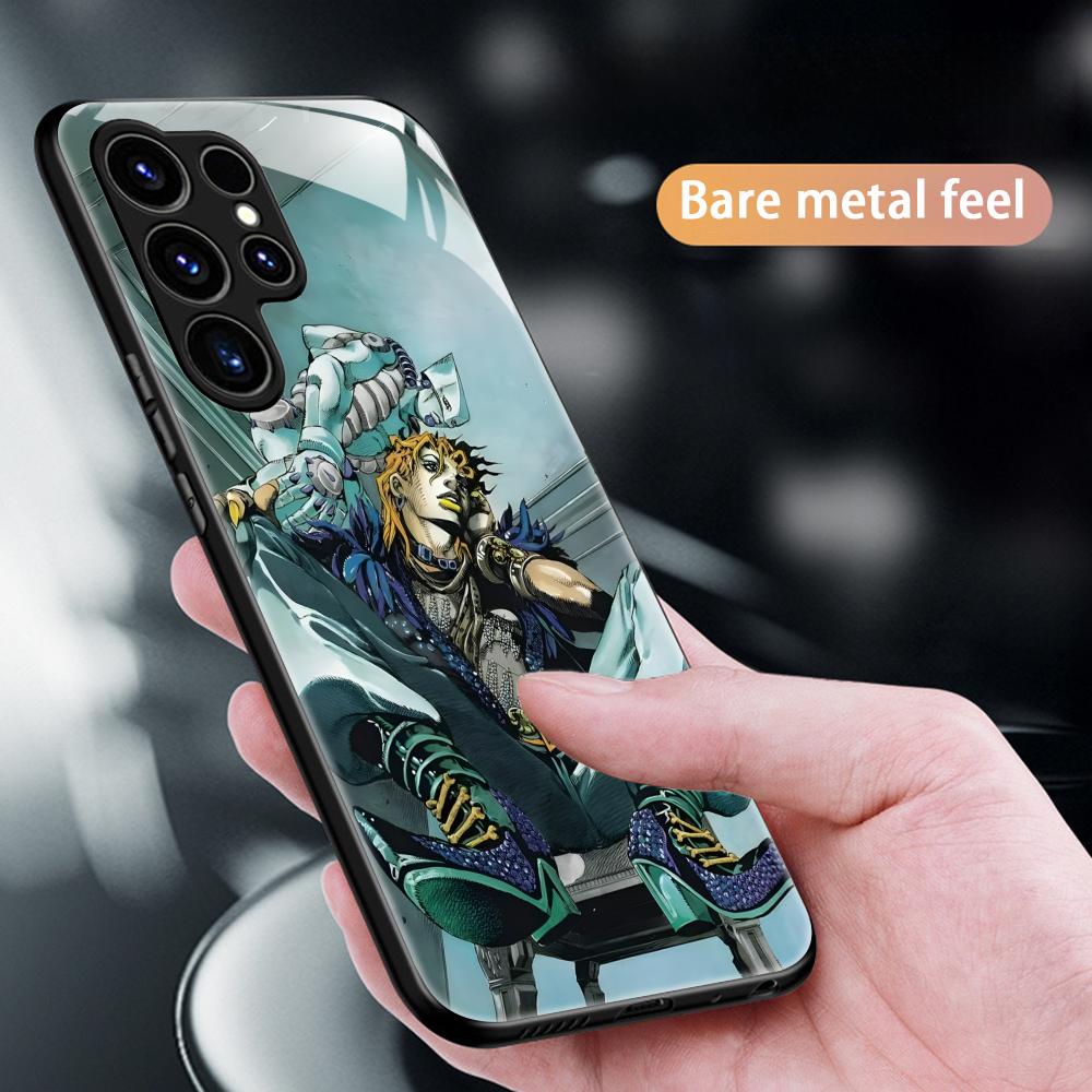 HOT JOJO Steel Ball Run Phone Case For Samsung S26 S25 S24 S23 S22 S21 Plus Ultra Note20 Glass Magnetic Case