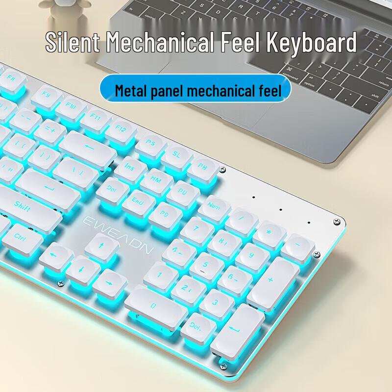Wireless Office Keyboard with Mechanical Feel