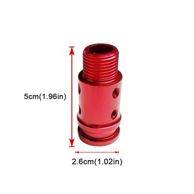 Adattatore Pomello Cambio Manuale per Auto in Lega di Alluminio Nero per Leve senza Filettatura Adattatore M18x1.5 8mm,10mm,11mm,12mm