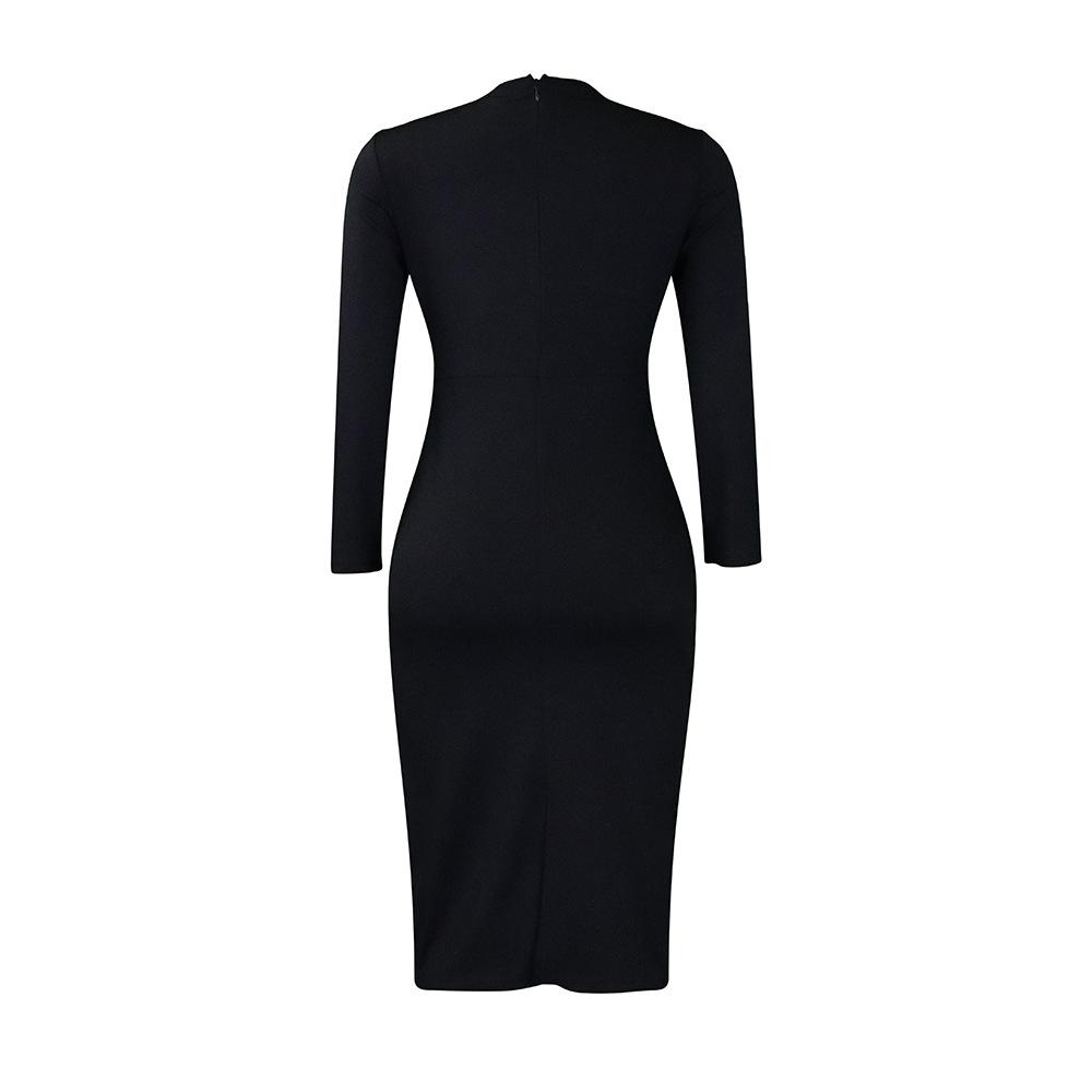 Frühling Neue Stil Temperament Slim Fit Bleistift Rock Mode Wrap Hüfte Afrikanische Große Kleid