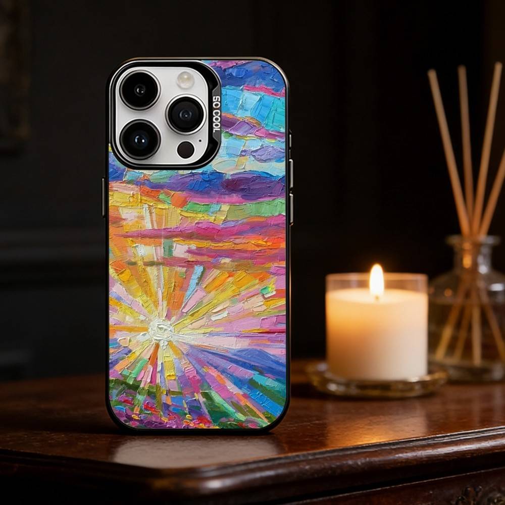 Watercolors Set Paint Palette Phone Case For iPhone 17 16 15 14 13 12 11 Pro Max Plus Silver Matte Black Cover
