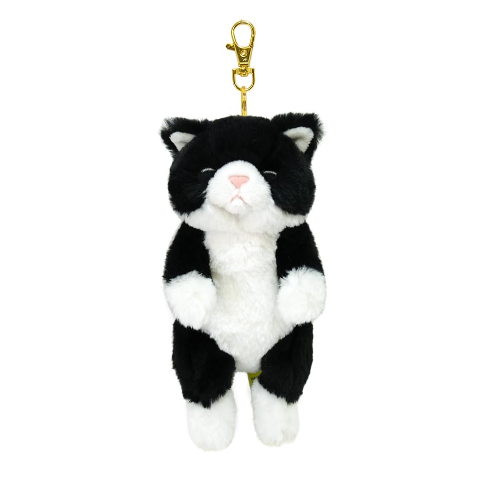 

Sunlemon Knee Cat Sleeping Keychain, Calico Cat, 8 x 10 x 24 cm, Bag Charm, Keychain, Cute Animal Cat, P-1973