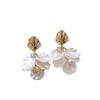 2025 Luxury Flower Shell Pearl Stud Earrings: Elegant Niche Design for Women