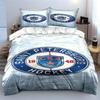 Saint Petersburg Hockey Team Emblem Print Bedding Set Duvet Cover Pillowcases (1* Duvet Cover 2* Pillowcases Do Not Include Comforter)