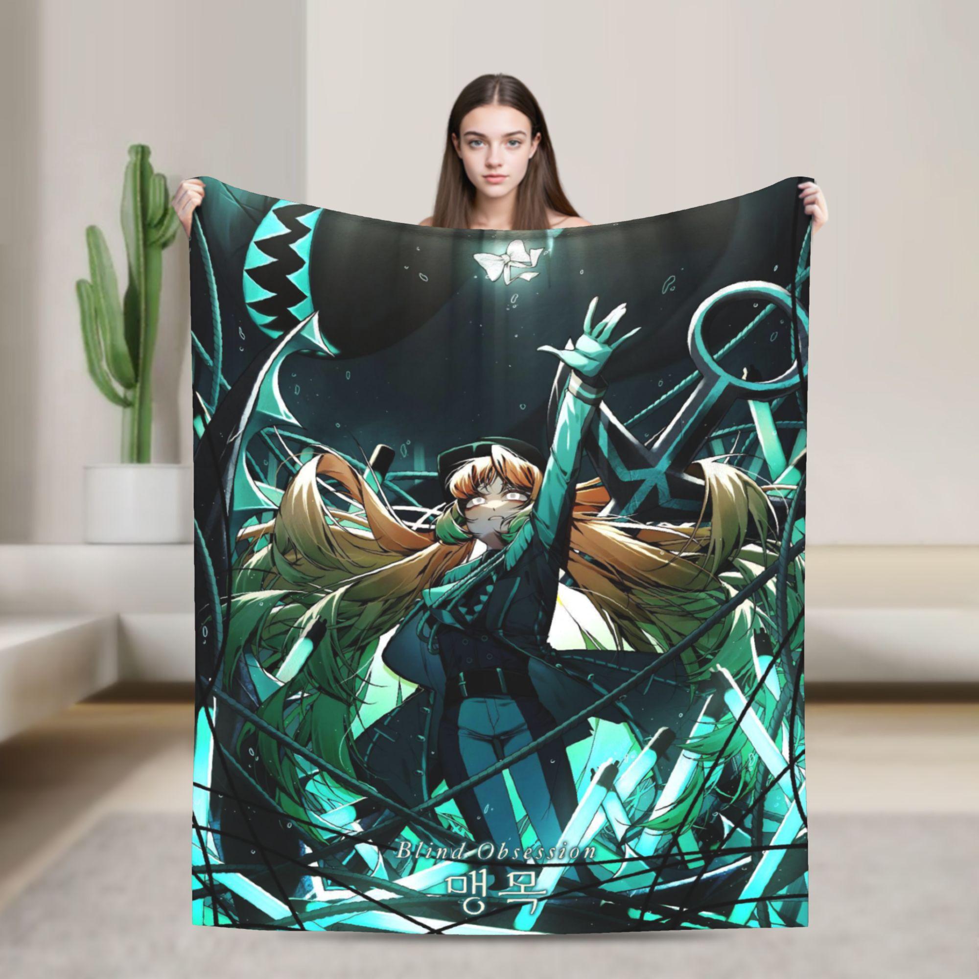Игры Limbus Company Плед Уютный Мягкий Пледы для Дивана 50x60 Дюймов Разные Размеры Одеяло 75X95CM black
